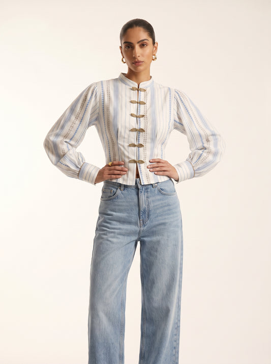 Meridian – Frog Button Shirt