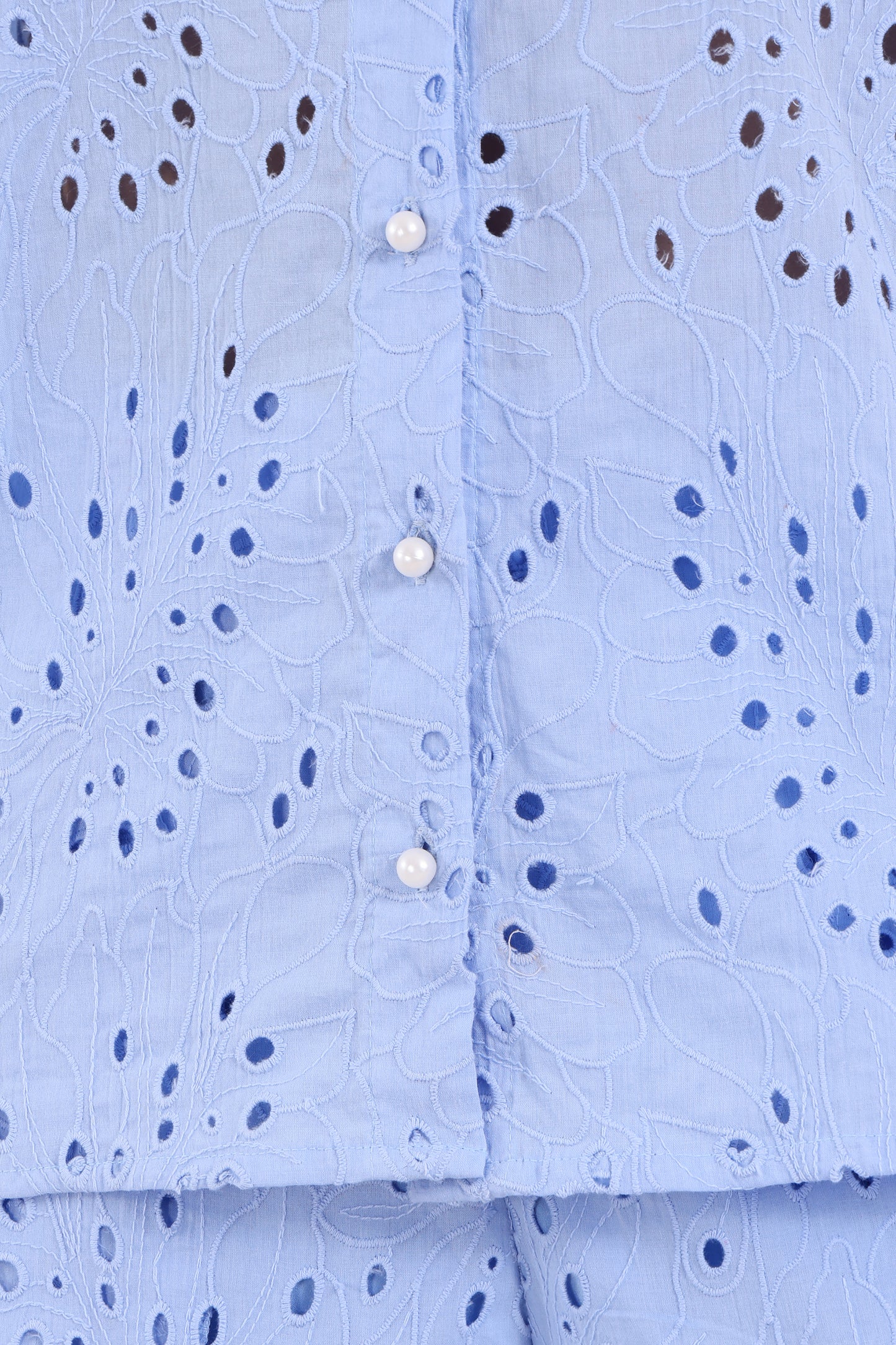 Powder Blue Eyelet Coord Set