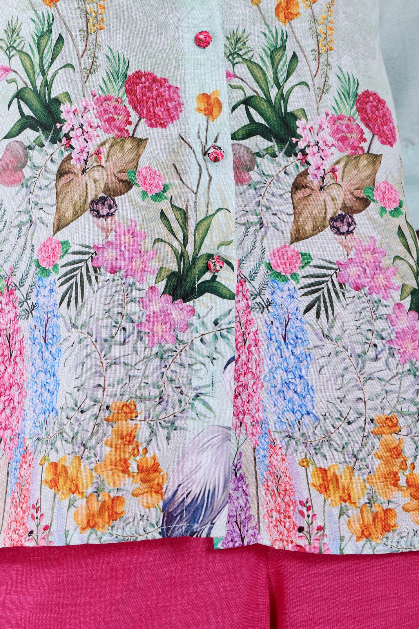 Pastel Bloom Linen Coord Set